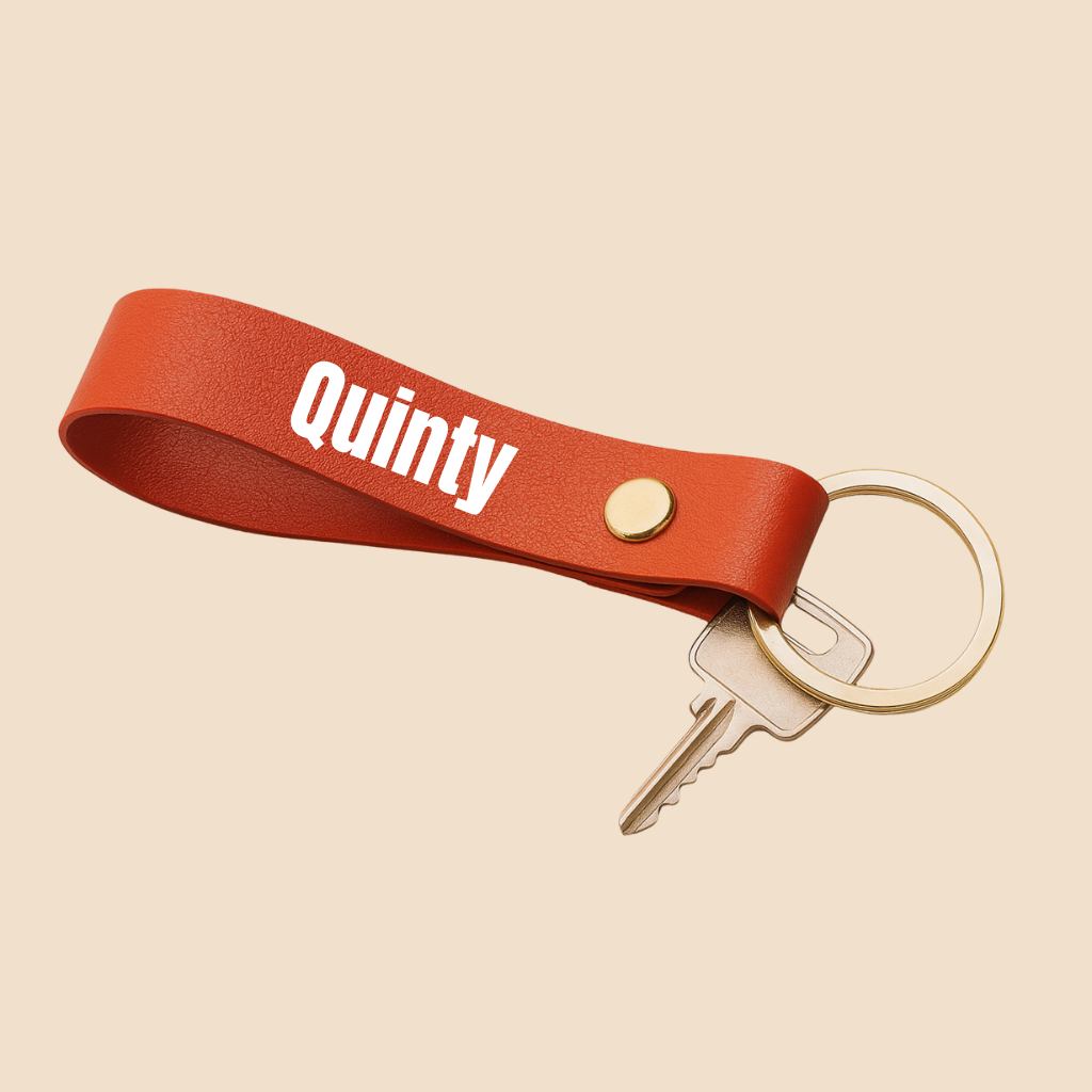 Sleutelhanger rood met naam